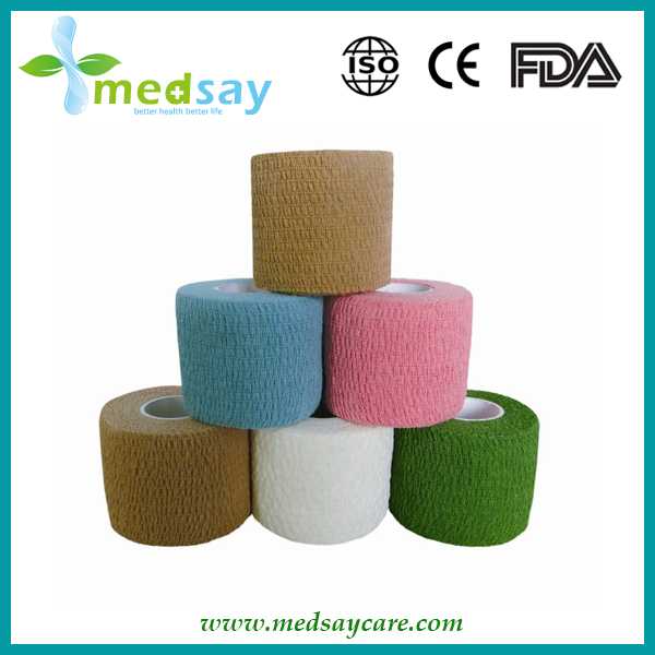 Cotton self-adhesive elastic bandage