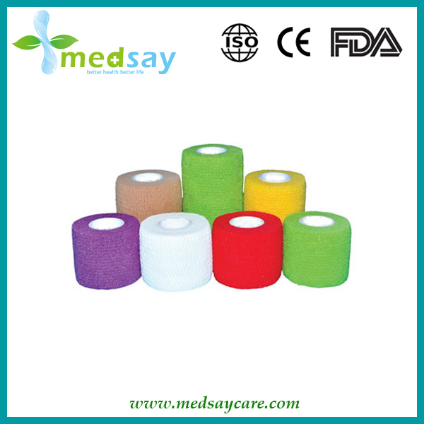 Nonwoven self-adhesive elastic bandage