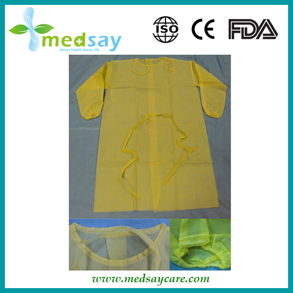 Isolation gown by ultrasonic