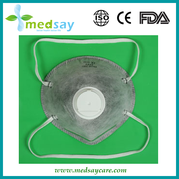 FFP2 active carbon dust mask cone type with valve