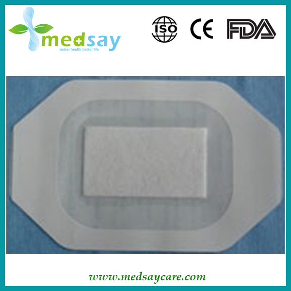 Transparent wound dressing with frame octagonal type