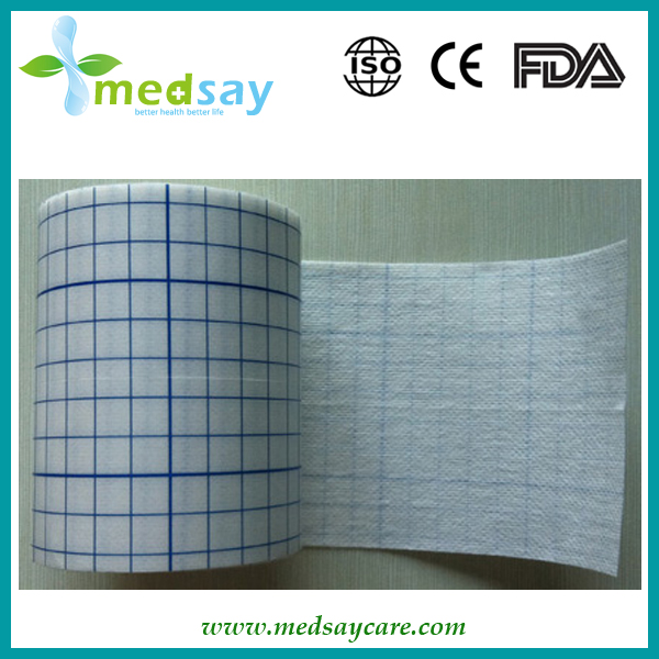 non woven dressing roll with blue grid