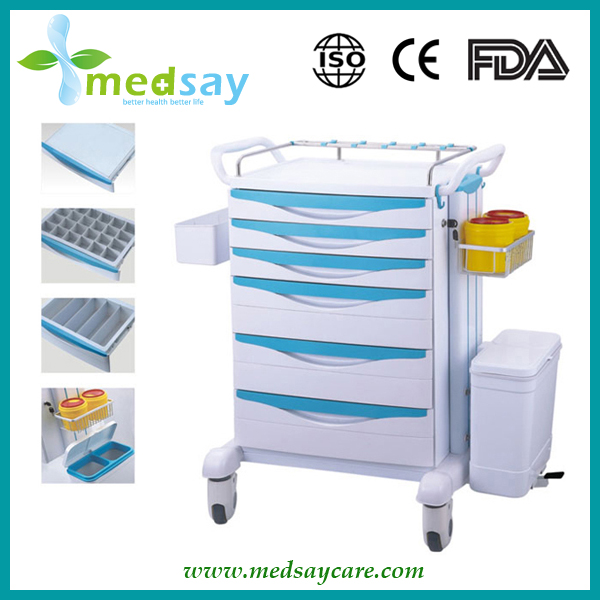 Plastic Medical Drug Delivery Trolley