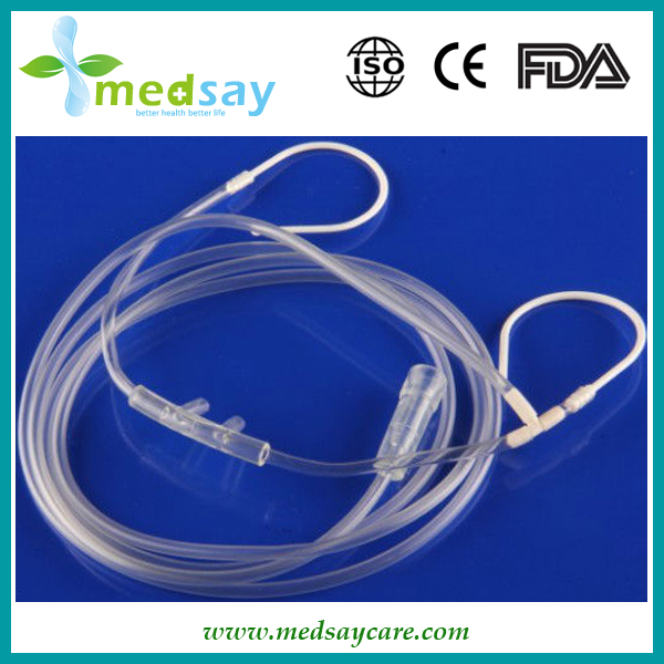 nasal oxygen cannula double cavity with earloop